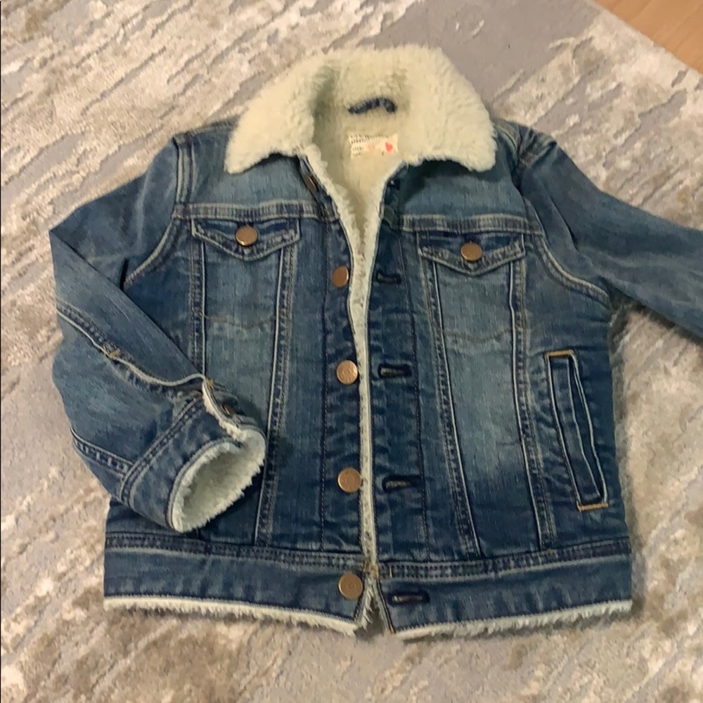 J Crew CrewCuts Kids Denim Jacket size 4-5